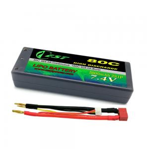 2s 80c/160c 5800mAh 4.0mm ultra dean hard case 1/10 rc car lipo battery